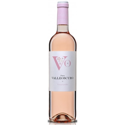 386722_OTERO_ROSADO_TEMPRANILLO_0001 Roséweinflasche Otero Rosado mit weißem Etikett und rosa Kapsel