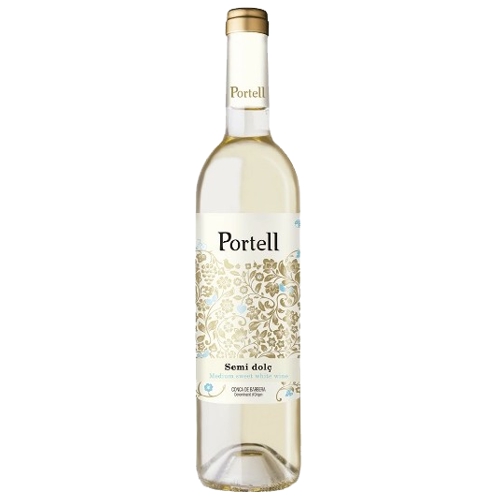 174618_0002 Flasche lieblicher Weißwein Portell Semi Dolç Blanc