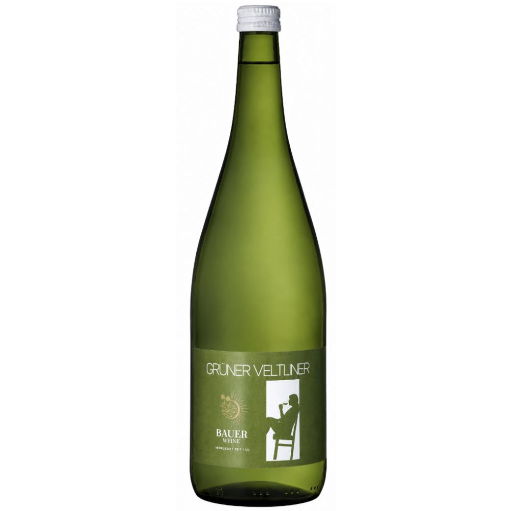 Grüner Veltliner Bauer Wein 2025 -  Qualitätswein in der 1 Liter Flasche
