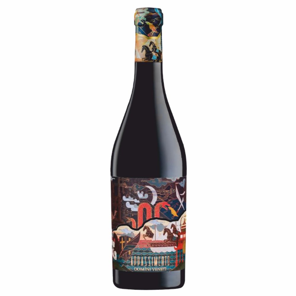 462521_APPASSIMENTO_DV_0001 Appassimento Rotwein vom Weingut Domini Veneti mit buntem Etikett