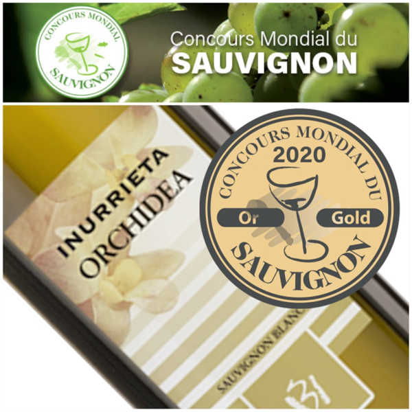 485519_GOLDMEDAILLE_INURRIETA_ORCHIDEA_SAUVIGNON_BLANC_2019_0002 485519 Orchidea Sauvignon Blanc Inurrieta Goldmedaille