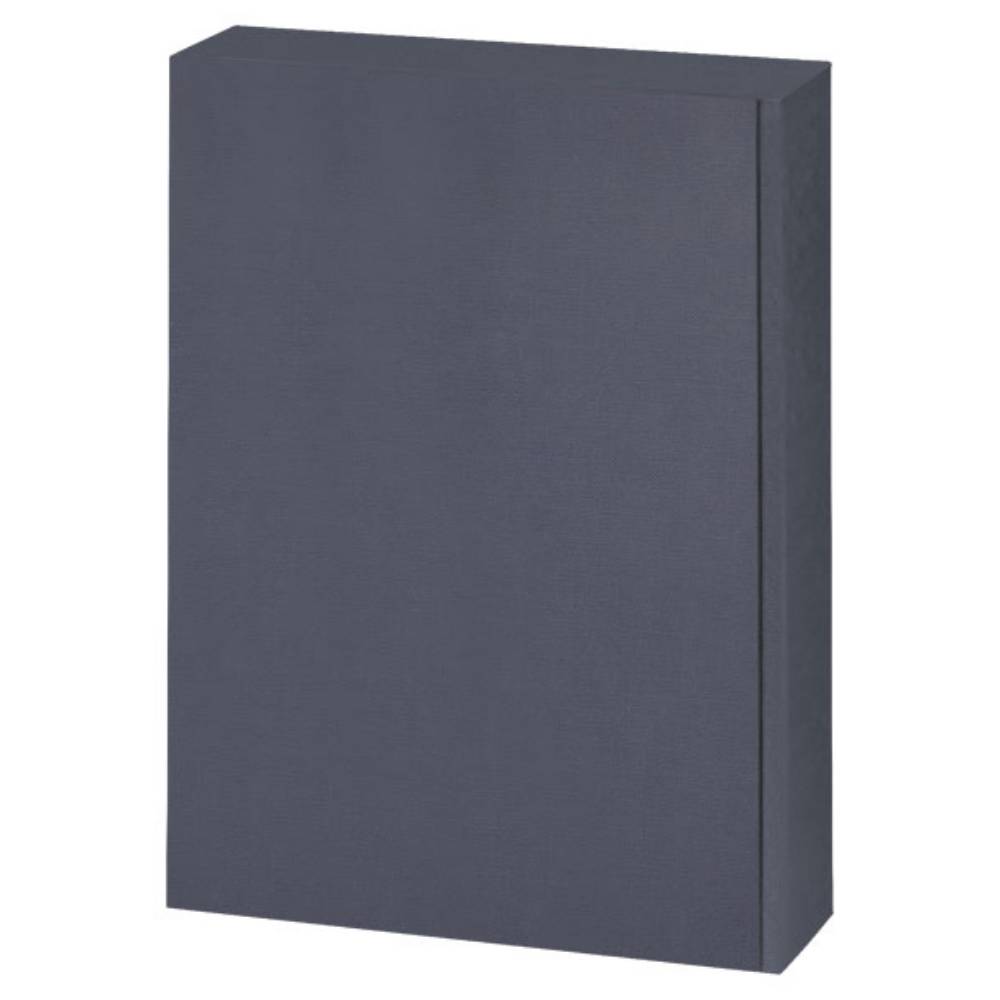 4994_GESCHENKKARTON_3ER_SCHIEFERGRAU_0001 4994 Geschenkkarton 3 Flaschen schiefergrau Leinenoptik