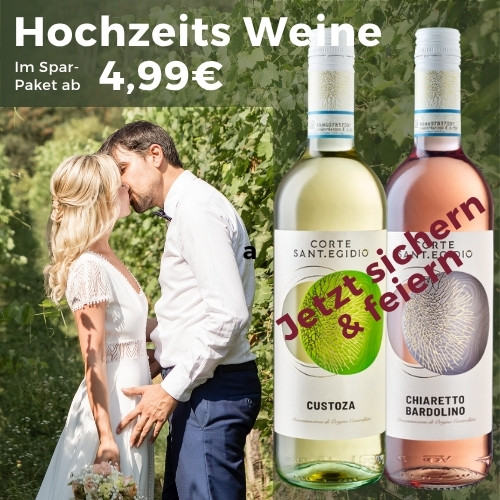 Hochzeitswein Paket Gardasee - 48 Flaschen - Kein Versand