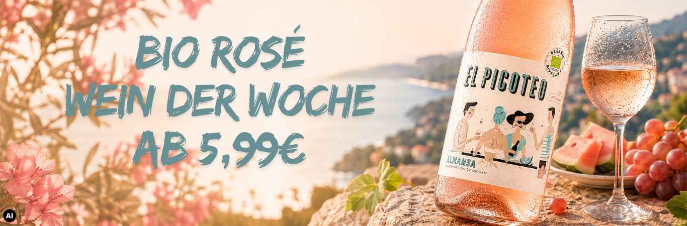 Bio Rose Wein der Woche August 2026
