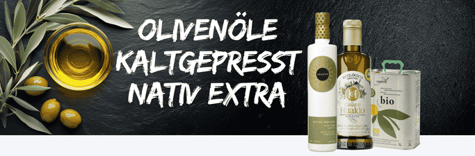 Olivenöl Banner Onlineshop - Mobile Version
