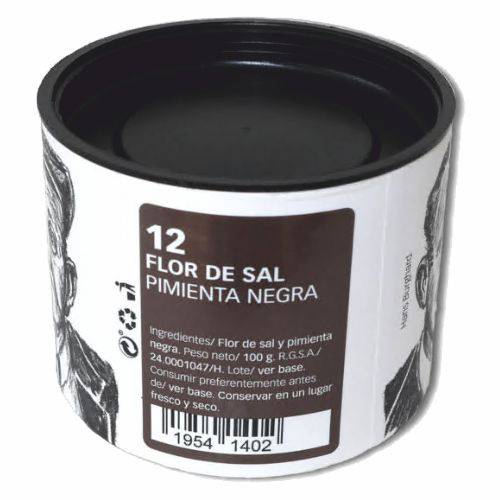 505610 Biomaris Flor de Sal Pimienta Negra 100 gr